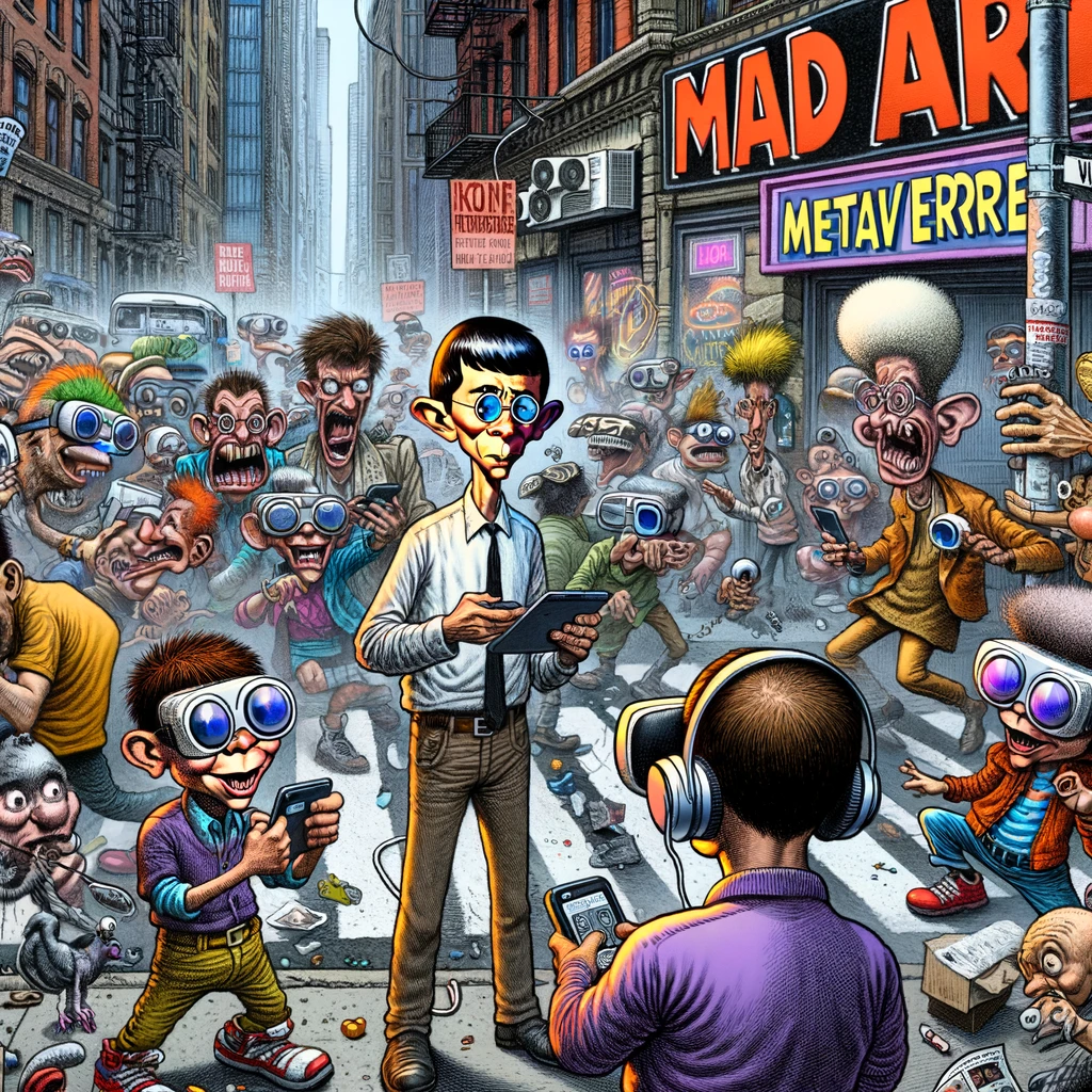 Mad Comic art creator ai assistant image creator.