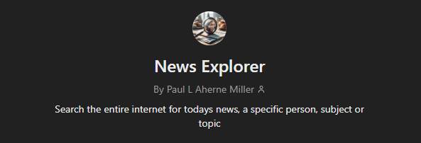 news explorer